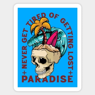 Paradise Skull Island Sticker